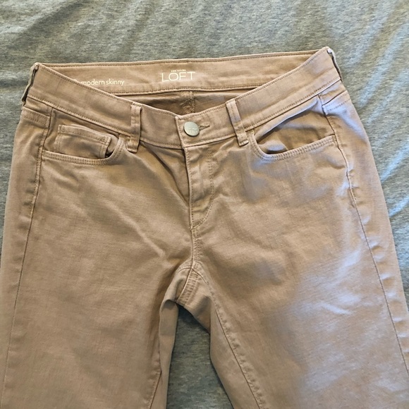 LOFT skinny jeans, dusty rose pink, size 27/4 - Picture 2 of 7
